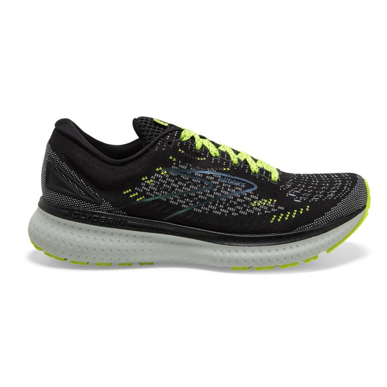 Brooks Glycerin 19 Men's Road Running Shoes - Black/Nightlife/GreenYellow/Blue (34871-PGMY)